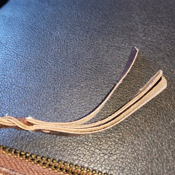 The Sak Wristlet Leather Bag Patchwork Striped Boho Wallet Retro - Picture 8 of 11